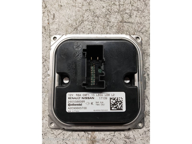 Recambio de centralita faros xenon para renault captur 0.9 energy referencia OEM IAM 260558608R A2C90665700 