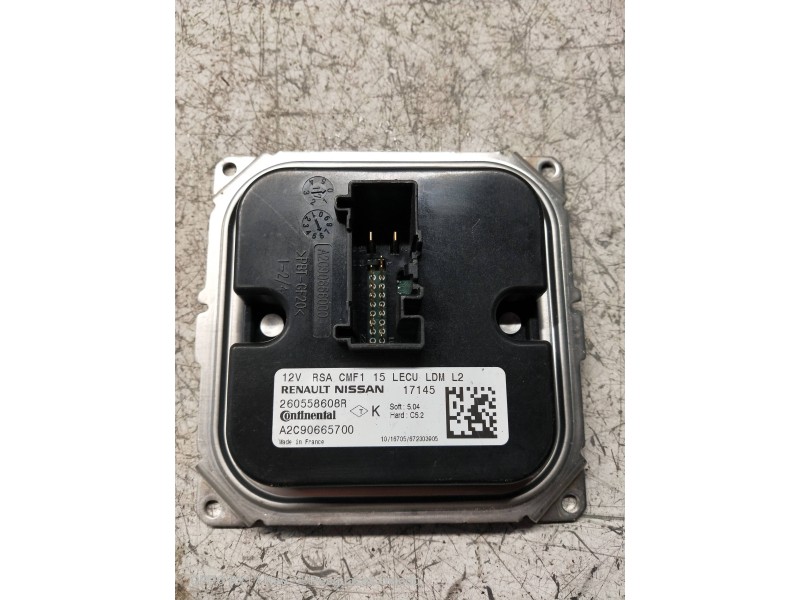 Recambio de centralita faros xenon para renault captur 0.9 energy referencia OEM IAM 260558608R A2C90665700 