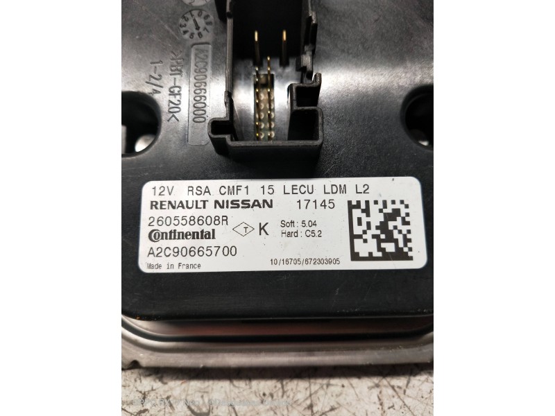 Recambio de centralita faros xenon para renault captur 0.9 energy referencia OEM IAM 260558608R A2C90665700 