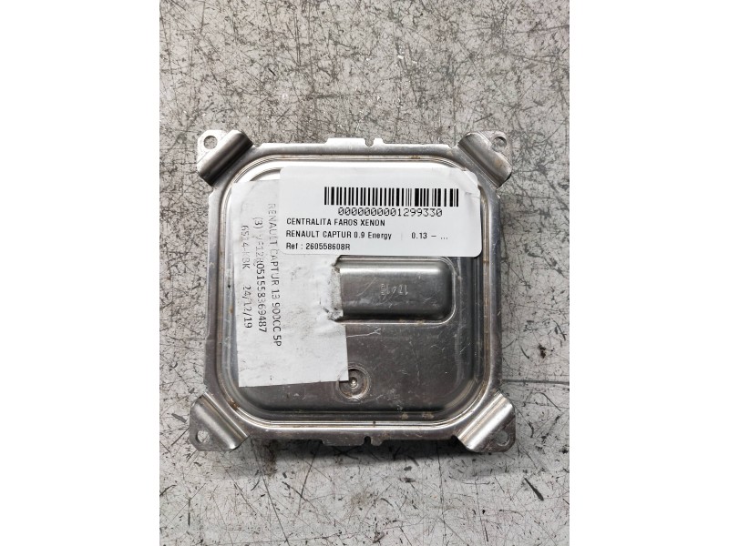 Recambio de centralita faros xenon para renault captur 0.9 energy referencia OEM IAM 260558608R A2C90665700 