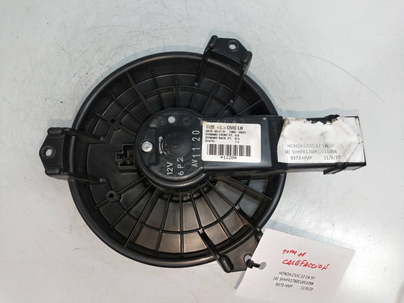 Recambio de motor calefaccion para honda civic (fk) 1.4 cat referencia OEM IAM AV1120  