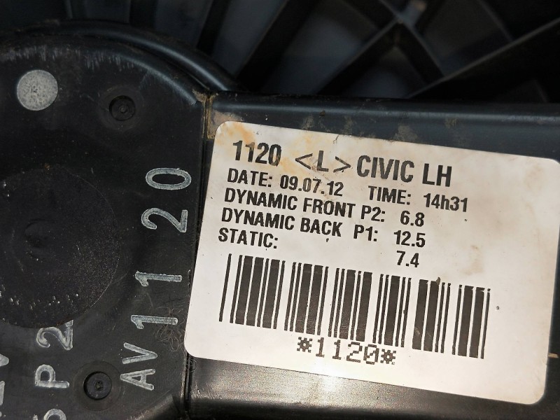 Recambio de motor calefaccion para honda civic (fk) 1.4 cat referencia OEM IAM AV1120  