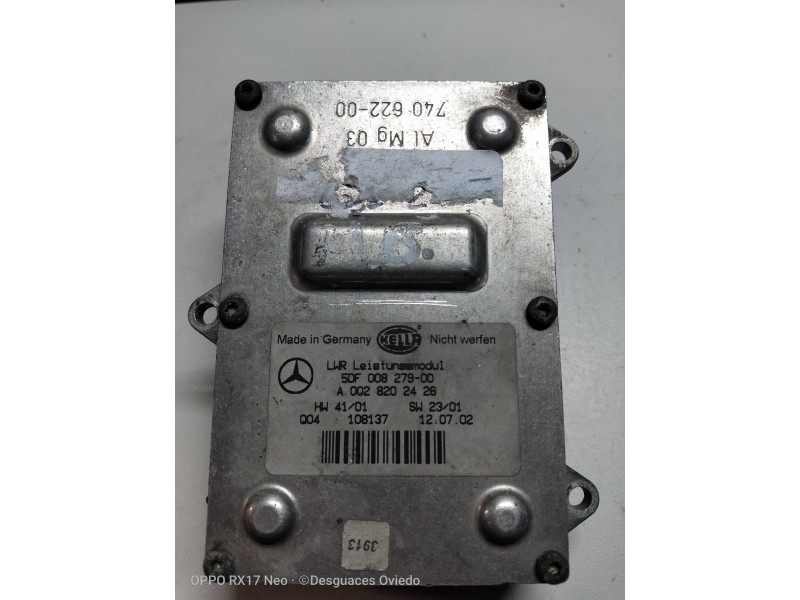 Recambio de centralita faros xenon para mercedes clase e (w211) berlina referencia OEM IAM 5DF00827900 A0028202426  Recambio de centralita faros xenon para mercedes clase e (w211) berlina referencia OEM IAM 5DF00827900 A0028202426