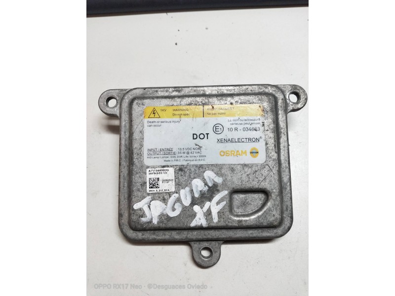 Recambio de centralita faros xenon para jaguar xf 2.2 diesel referencia OEM IAM A71154400DG 35XT6SD3  Recambio de centralita faros xenon para jaguar xf 2.2 diesel referencia OEM IAM A71154400DG 35XT6SD3