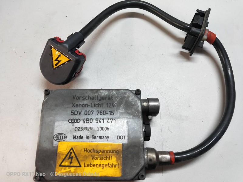 Recambio de centralita faros xenon para audi allroad quattro (4b5) referencia OEM IAM 5DV00776015 4B0941471  Recambio de centralita faros xenon para audi allroad quattro (4b5) referencia OEM IAM 5DV00776015 4B0941471