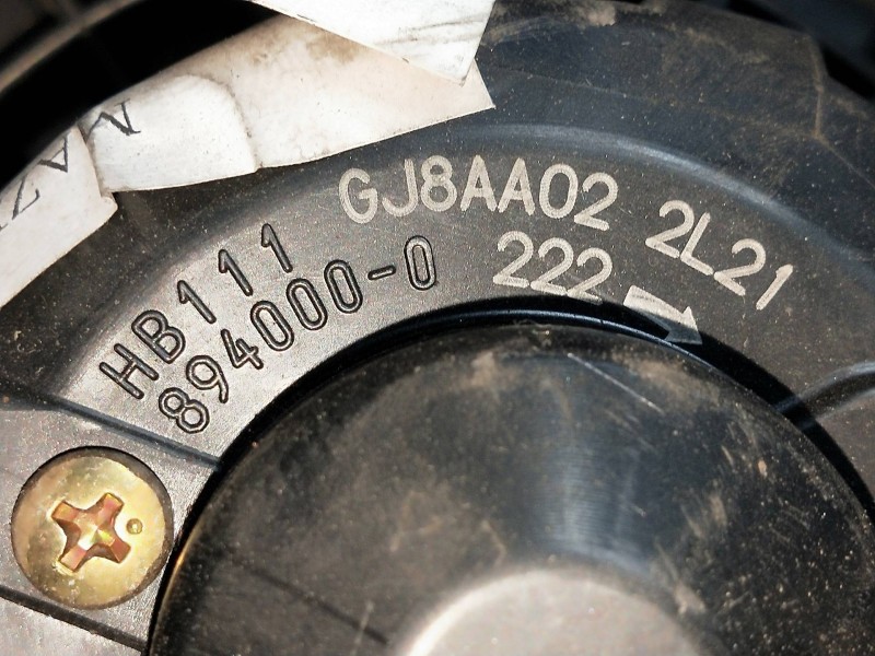 Recambio de motor calefaccion para mazda 2 berlina (dy) 1.4 cat referencia OEM IAM HB111GJ8AA022L21 8940000222 