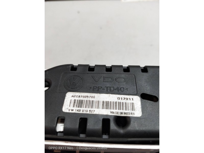 Recambio de cuadro relojes para volkswagen scirocco (138) referencia OEM IAM 1K8919527 A2C87025700 