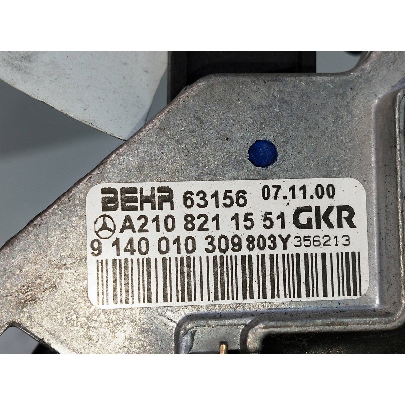 Recambio de motor calefaccion para mercedes clase e (w210) berlina diesel 3.2 cdi cat referencia OEM IAM 9140010309803Y 63156  Recambio de motor calefaccion para mercedes clase e (w210) berlina diesel 3.2 cdi cat referencia OEM IAM 9140010309803Y 63156