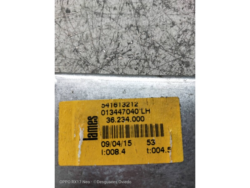 Recambio de elevalunas delantero izquierdo para opel corsa e 1.3 16v cdti referencia OEM IAM 013447040 541613212 3P