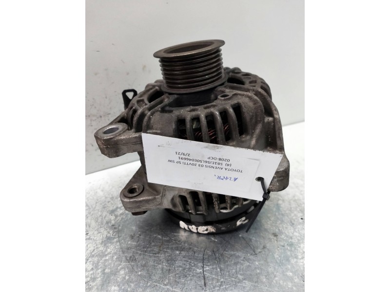 Recambio de alternador para toyota avensis wagon (t25) 2.0 16v cat referencia OEM IAM 0124325085 BOSCH 20VTI