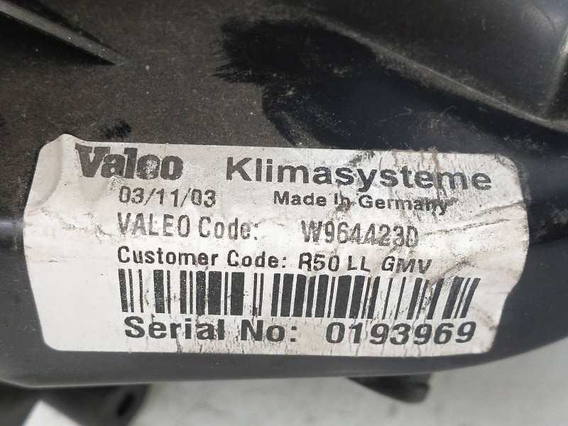 Recambio de motor calefaccion para mini mini (r50,r53) cooper referencia OEM IAM W964423D  