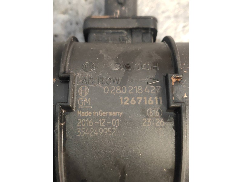 Recambio de caudalimetro para opel insignia sports tourer selective referencia OEM IAM 0280218427 12671611 
