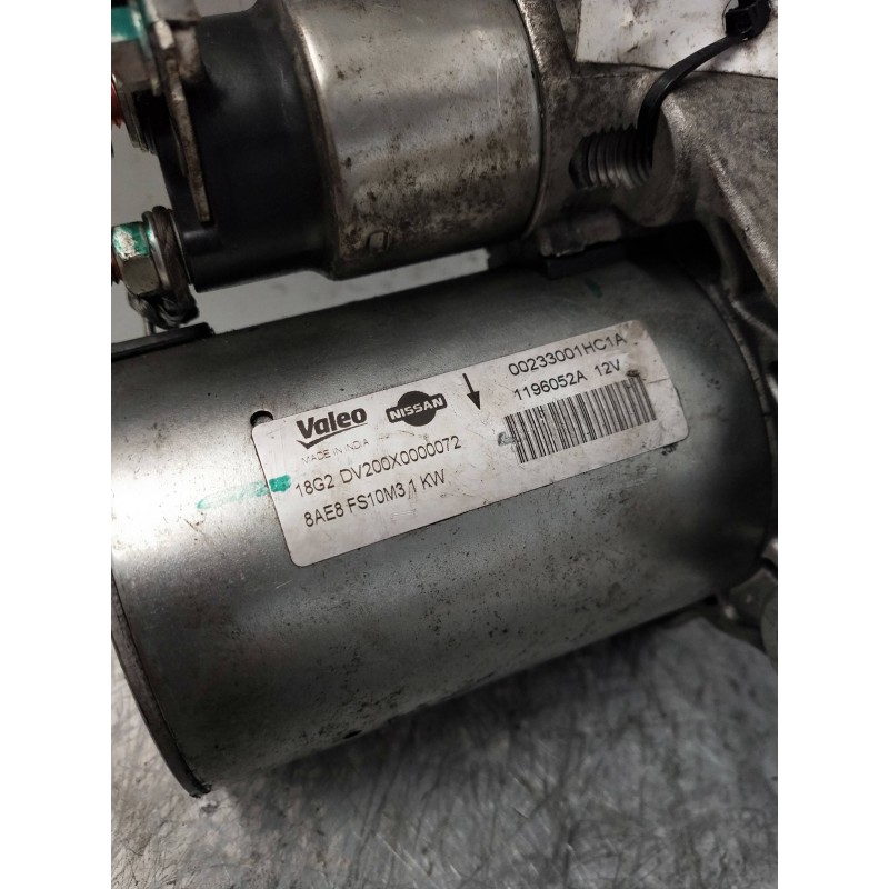 Recambio de motor arranque para nissan micra (k13) tekna sport referencia OEM IAM 1196052A VALEO I V