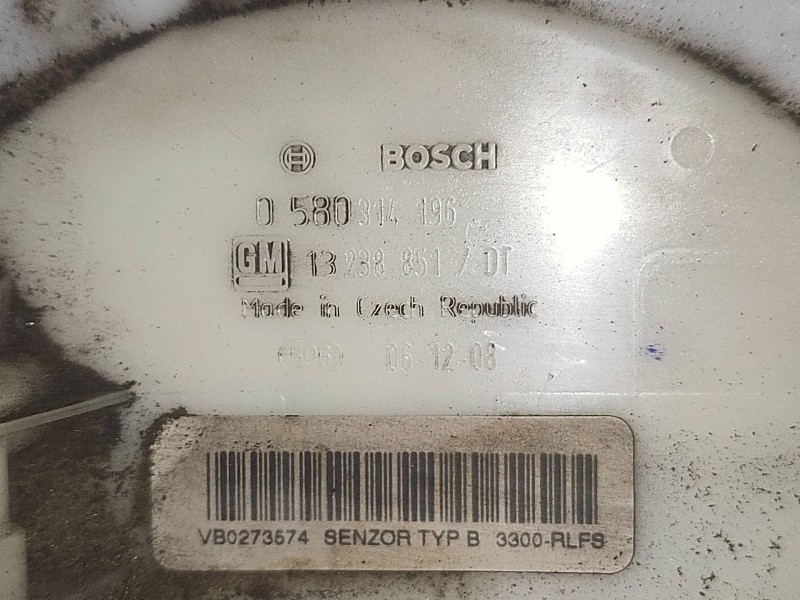 Recambio de bomba combustible para opel astra gtc 1.4 16v referencia OEM IAM 0580314196 13238851 