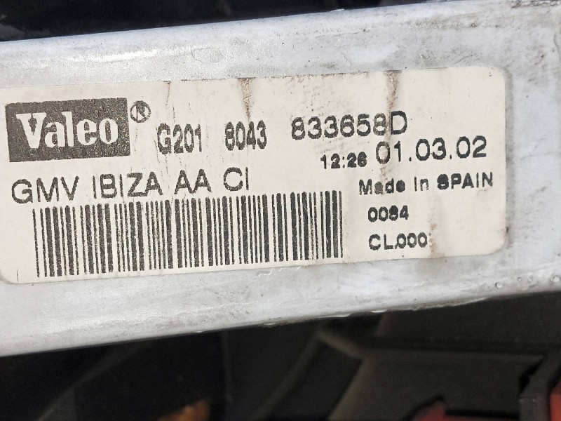 Recambio de motor calefaccion para seat inca (6k9) 1.9 sdi referencia OEM IAM 833658D H17651625U  Recambio de motor calefaccion para seat inca (6k9) 1.9 sdi referencia OEM IAM 833658D H17651625U