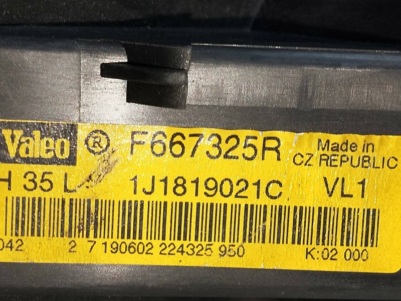 Recambio de motor calefaccion para skoda octavia berlina (1u2) 1.9 tdi referencia OEM IAM F667325R 1J1819021C  Recambio de motor calefaccion para skoda octavia berlina (1u2) 1.9 tdi referencia OEM IAM F667325R 1J1819021C