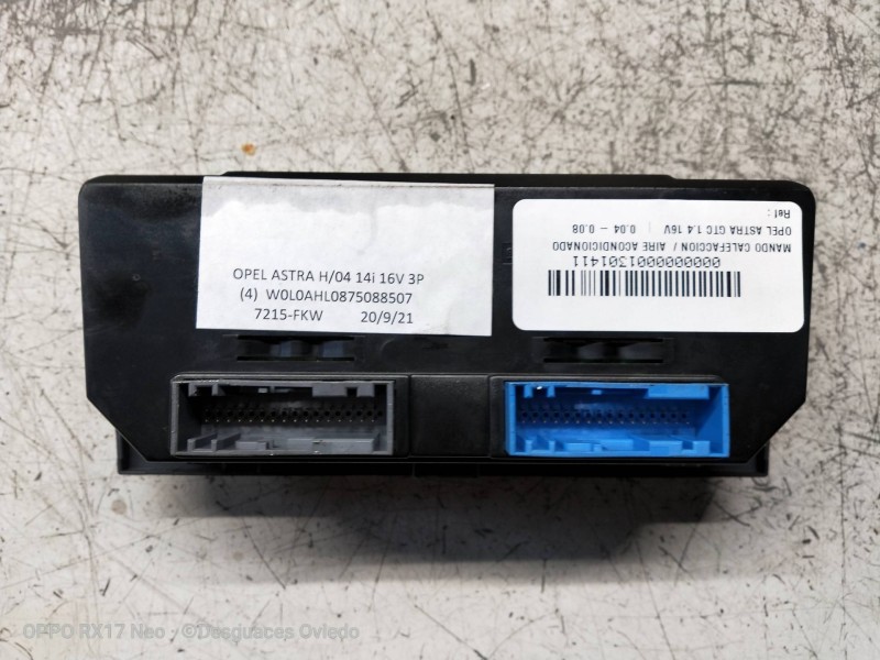 Recambio de mando calefaccion / aire acondicionado para opel astra gtc 1.4 16v referencia OEM IAM   