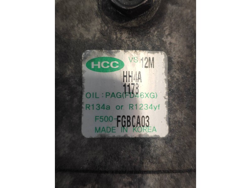 Recambio de compresor aire acondicionado para kia soul diva referencia OEM IAM F500FGBCA03  
