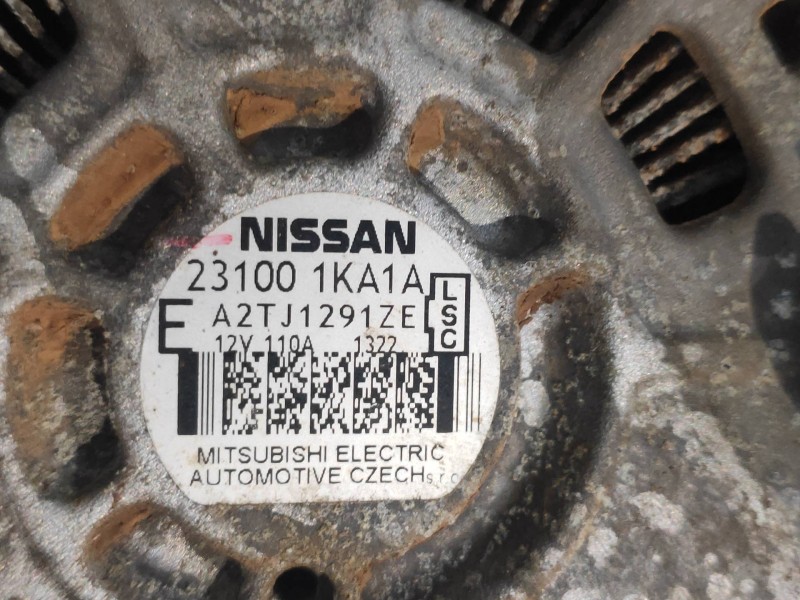 Recambio de alternador para nissan juke (f15) acenta referencia OEM IAM 231001KA1A A2TJ129ZE 