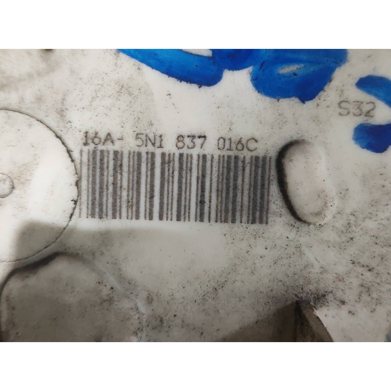 Recambio de motor cierre centralizado delantero derecho para skoda suberb (3t4) exclusive referencia OEM IAM 5N1837016C 16A5N183