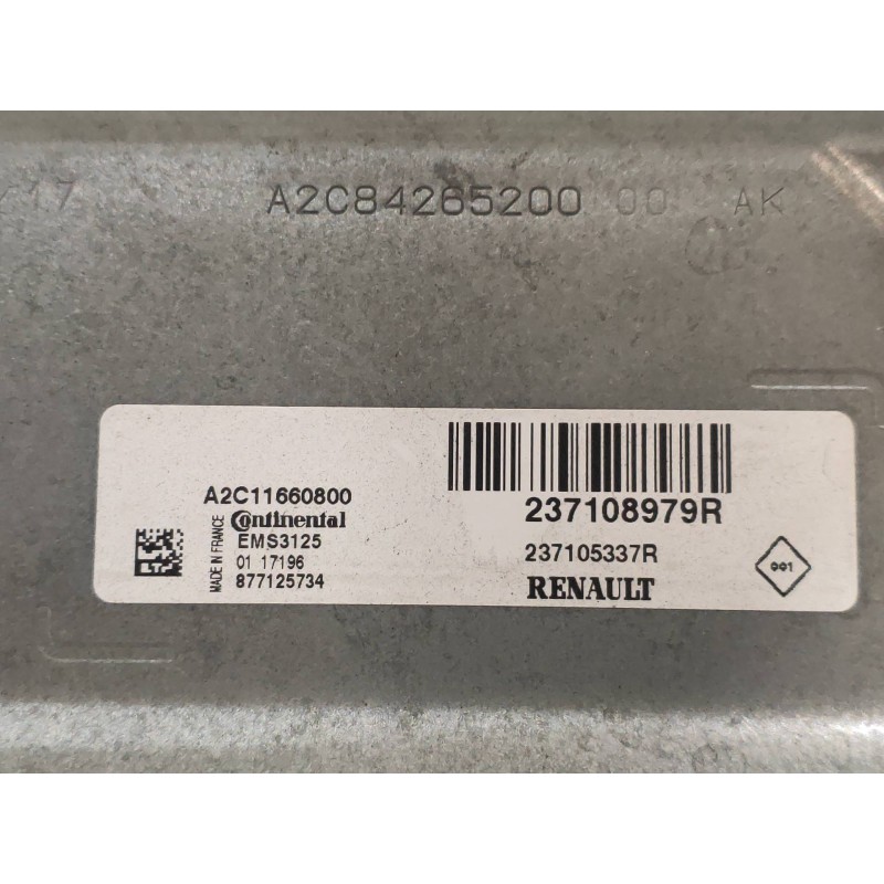 Recambio de centralita motor uce para renault clio iv authentique referencia OEM IAM A2C11660800 237108979R EMS3125 237105337R