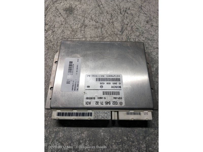 Recambio de centralita abs para mercedes clase a (w168) 140 (168.031) referencia OEM IAM 0265109425 0225457132 