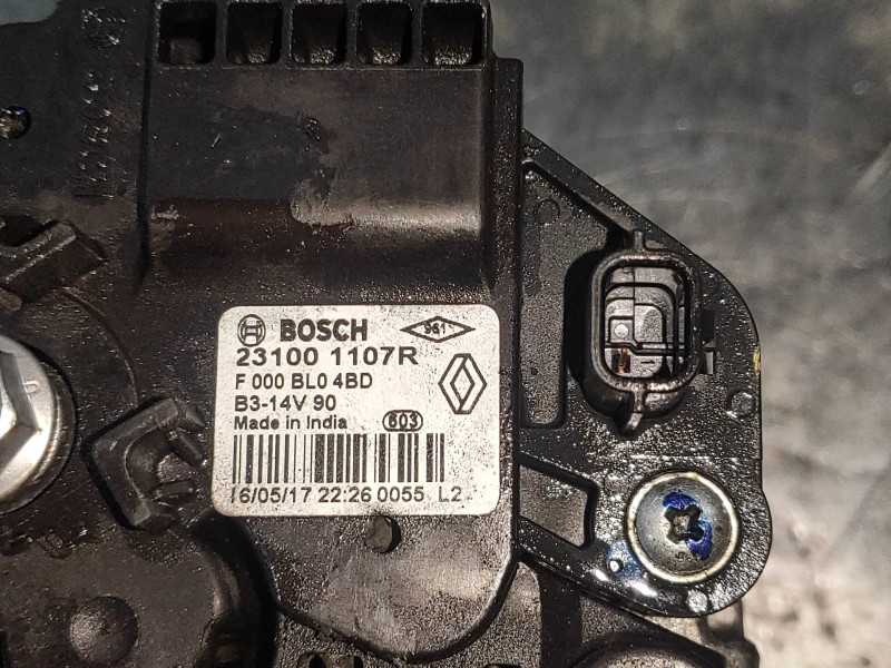 Recambio de alternador para renault clio iv authentique referencia OEM IAM F000BL04BD 231001107R 
