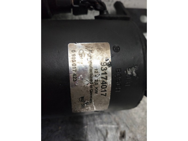 Recambio de motor arranque para opel vectra c berlina club referencia OEM IAM 93174017 22DTI 