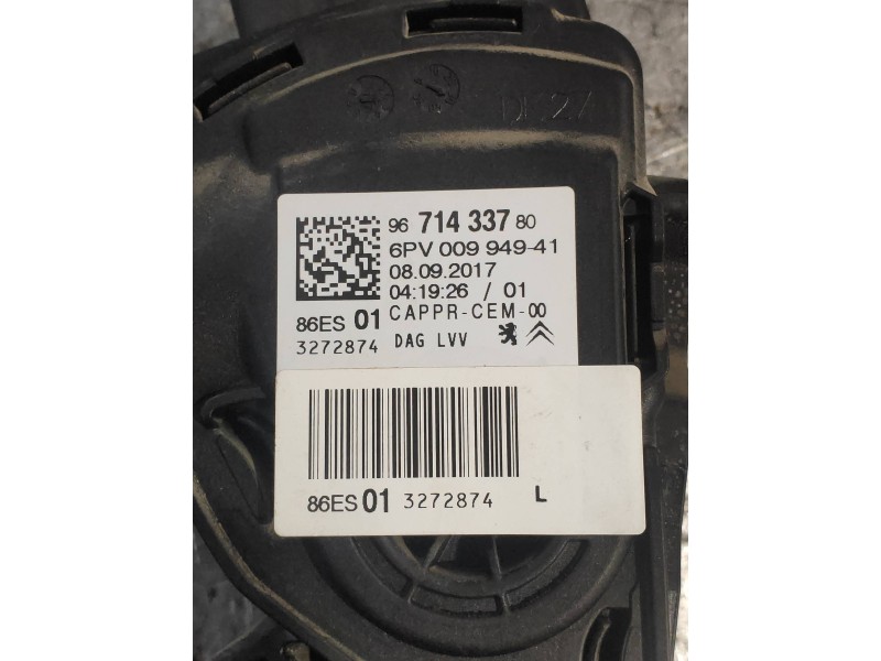 Recambio de potenciometro pedal para citroen c-elysée exclusive referencia OEM IAM 9671433780 6PV0094941 