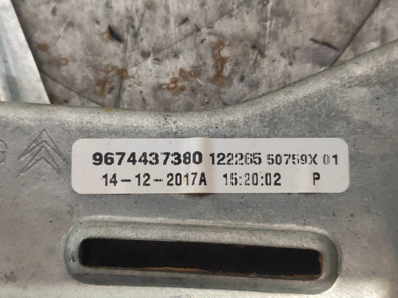 Recambio de elevalunas trasero izquierdo para citroen c-elysée exclusive referencia OEM IAM 9674437380  