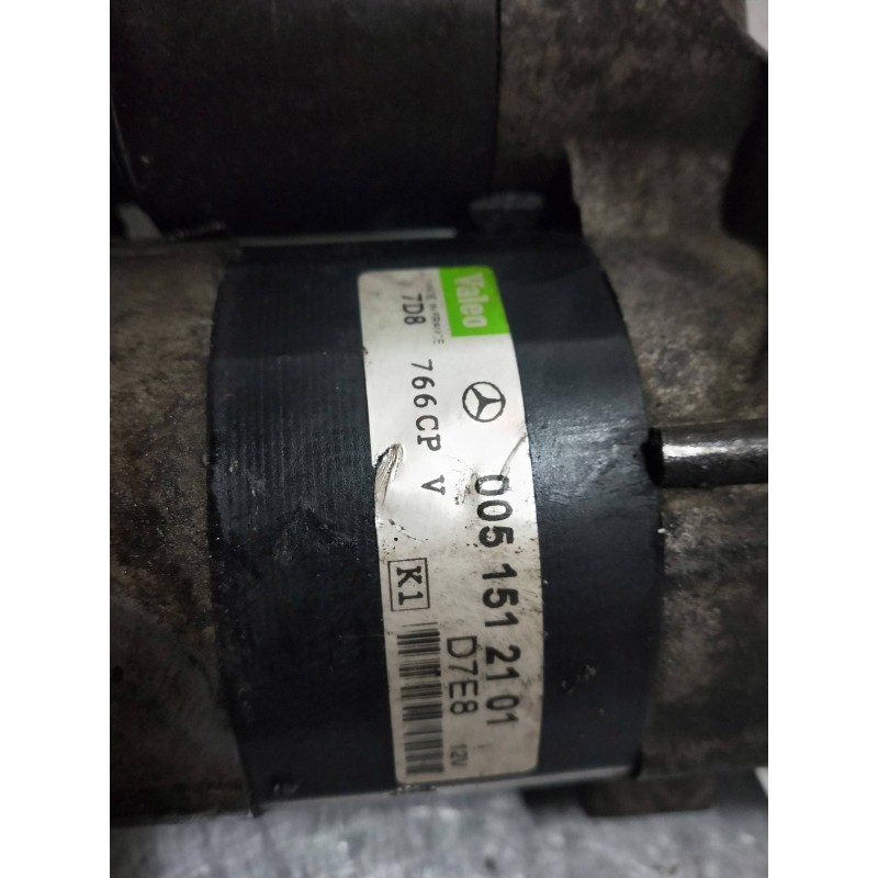 Recambio de motor arranque para mercedes clase a (w168) 140 (168.031) referencia OEM IAM D7E8 VALEO 0051512101 140I