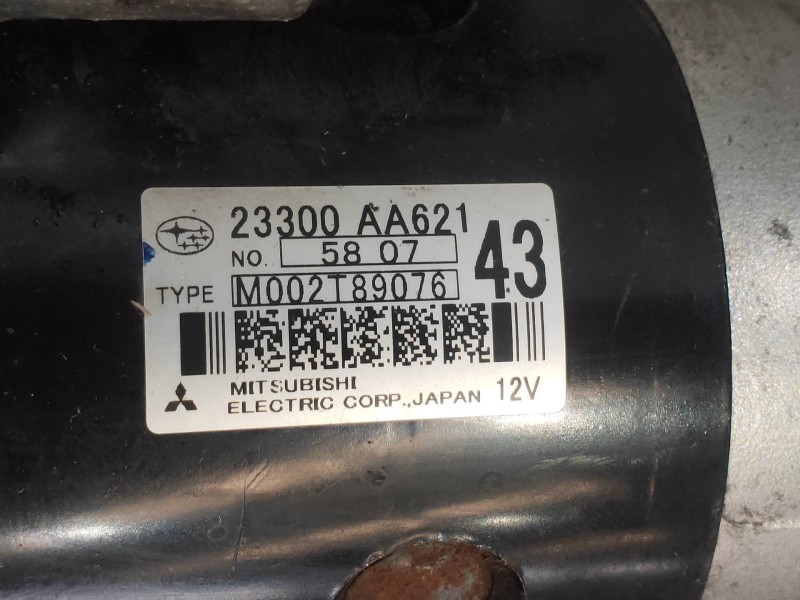 Recambio de motor arranque para subaru legacy familiar/outback b13 (bp) 2.0 diesel cat referencia OEM IAM M002T89076 23300AA621 