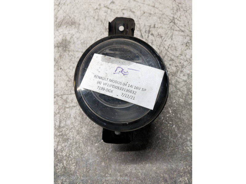 Recambio de faro antiniebla derecho para renault modus confort dynamique referencia OEM IAM   