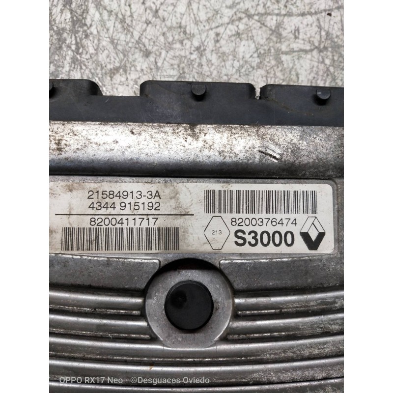 Recambio de centralita motor uce para renault modus confort dynamique referencia OEM IAM 215849133A 8200411717 8200376474 S3000
