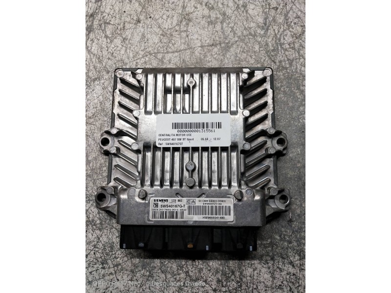 Recambio de centralita motor uce para peugeot 407 sw st sport referencia OEM IAM 5WS40167GT SW9656171180 HW9655041480