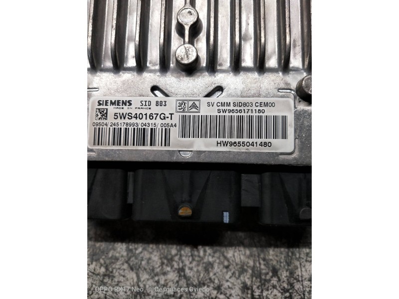 Recambio de centralita motor uce para peugeot 407 sw st sport referencia OEM IAM 5WS40167GT SW9656171180 HW9655041480