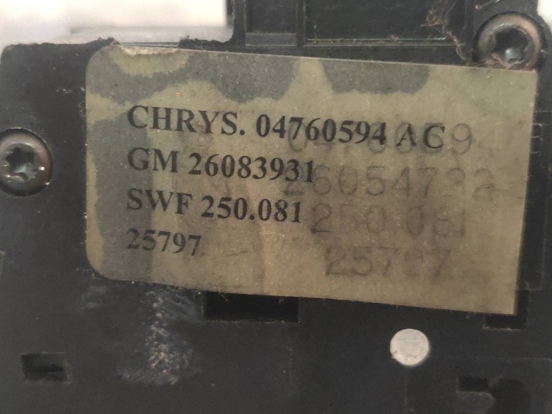 Recambio de mando limpia para chrysler 300 m (lr) 2.7 v6 referencia OEM IAM 04760594AC  