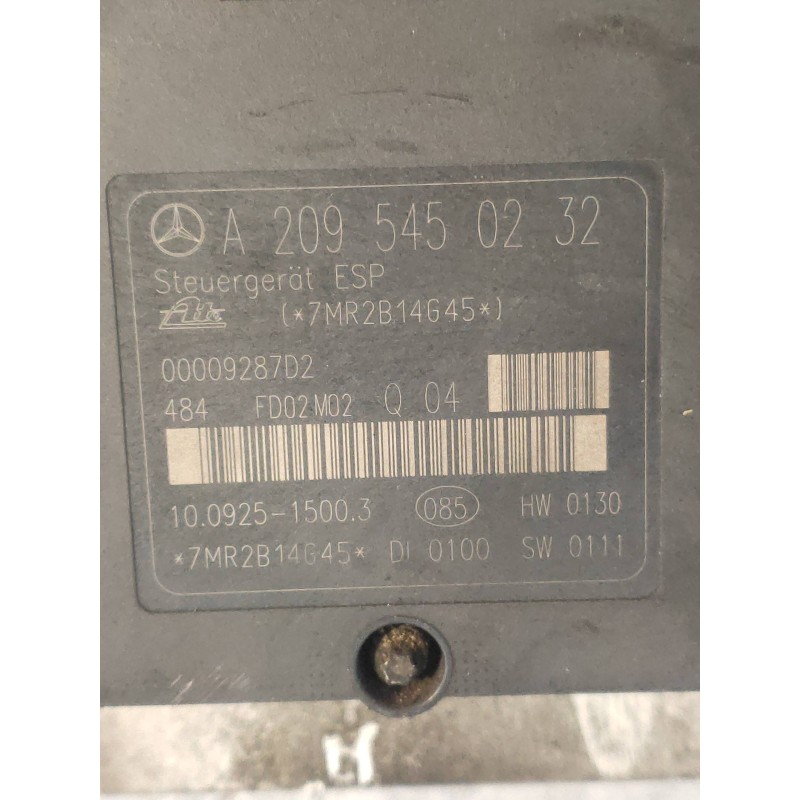 Recambio de abs para mercedes clase clk (w209) coupe 240 (209.361) referencia OEM IAM 10020402514 A0034319412 10092515003 A20954