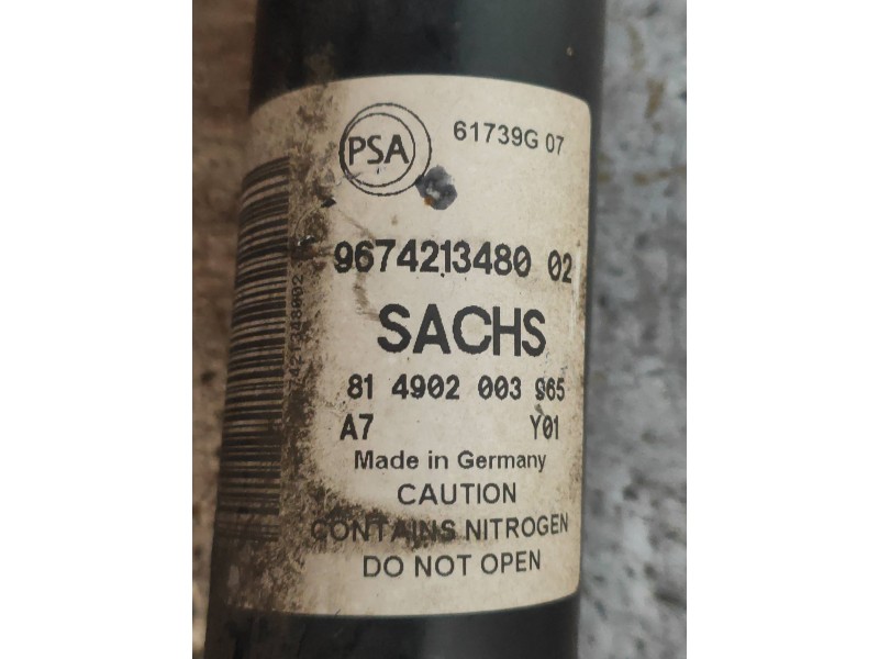 Recambio de amortiguador trasero derecho para citroen berlingo cuadro 1.6 blue-hdi fap referencia OEM IAM 9674213480 81490200396