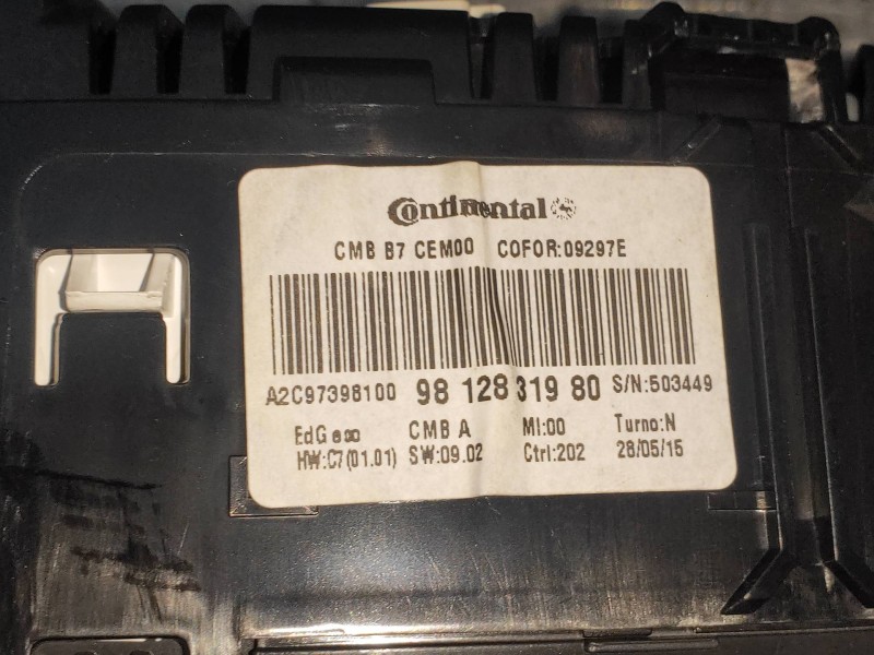 Recambio de cuadro instrumentos para citroen c4 lim. live edition referencia OEM IAM 9812831980 A2C97398100 