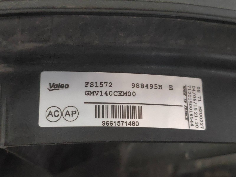 Recambio de electroventilador para citroen c4 lim. live edition referencia OEM IAM 9661571480 988495H FS1572