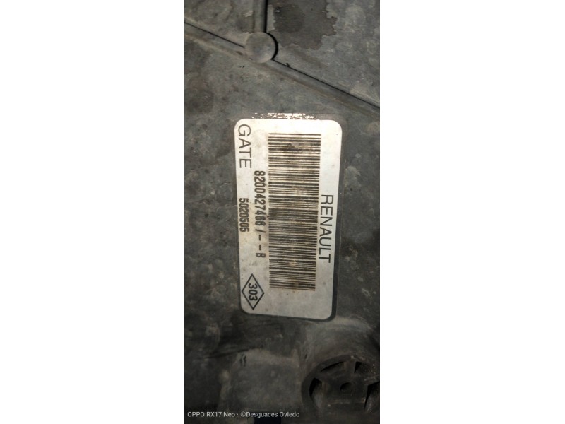 Recambio de electroventilador para renault kangoo dynamique referencia OEM IAM 8200427466B  