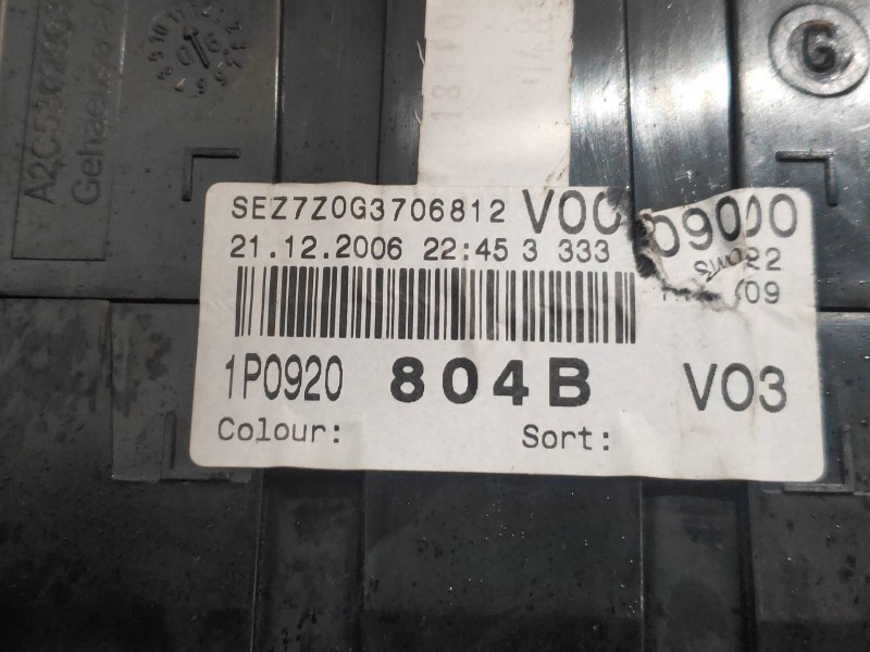 Recambio de cuadro instrumentos para seat leon (1p1) reference referencia OEM IAM 1P0920804B 110080279017 
