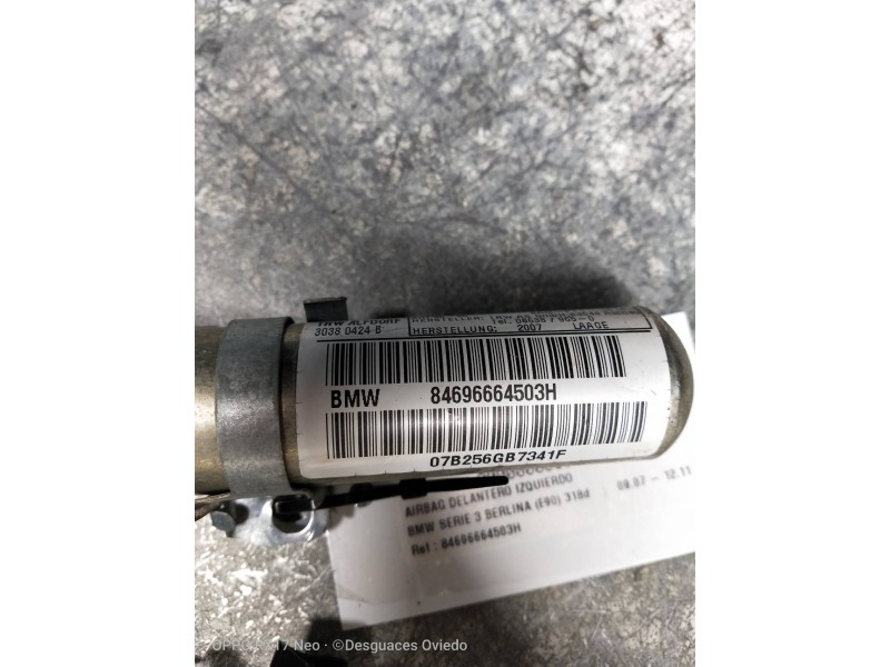 Recambio de airbag delantero izquierdo para bmw serie 3 berlina (e90) 318d referencia OEM IAM 84696664503H  