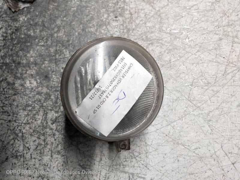 Recambio de faro antiniebla derecho para chrysler voyager (rg) 2.8 crd se (d) referencia OEM IAM   