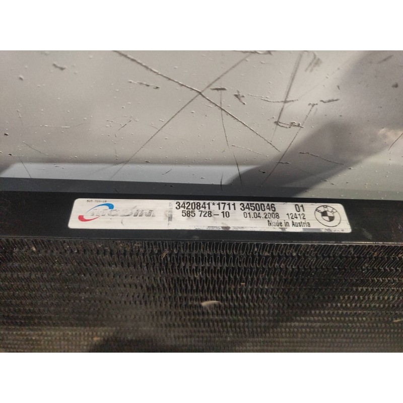 Recambio de condensador / radiador aire acondicionado para bmw x3 (e83) 2.0d referencia OEM IAM 58572810 3420841 1711345004S
