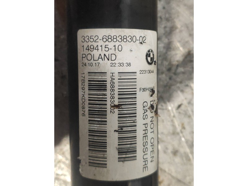 Recambio de amortiguador trasero izquierdo para bmw serie 3 lim. (f30) 318d referencia OEM IAM 3131687379702 14941510 