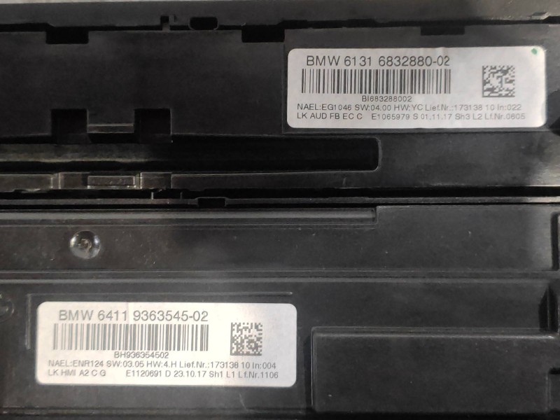 Recambio de mando calefaccion / aire acondicionado para bmw serie 3 lim. (f30) 318d referencia OEM IAM 6411936354502 61316832880