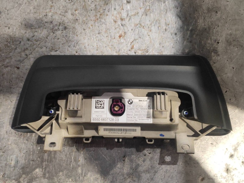 Recambio de pantalla multifuncion para bmw serie 3 lim. (f30) 318d referencia OEM IAM 6550683712803  