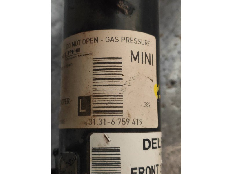 Recambio de amortiguador delantero izquierdo para bmw mini (r50,r53) cooper referencia OEM IAM 31316759419  